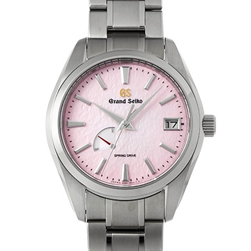 グランドセイコー ヘリテージコレクション スプリングドライブ キャリバー9R 20周年記念限定モデル SBGA497 ピンク メンズ 時計 【中古】【wristwatch】