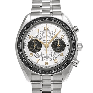 オメガ スピードマスター クロノスコープ パリ 2024 522.30.43.51.02.001 シルバー/ブラック メンズ 時計 【中古】【wristwatch】