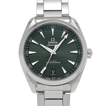 オメガ シーマスター アクアテラ コーアクシャル マスタークロノメーター 220.10.41.21.10.001 グリーン メンズ 時計 【中古】【wristwatch】