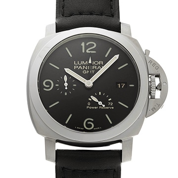 パネライ ルミノール GMT パワーリザーブ PAM00321 ブラック メンズ 時計 【中古】【wristwatch】