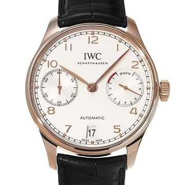 IWC ポルトギーゼ オートマティック 7デイズ IW500701 シルバー メンズ 時計 【中古】【wristwatch】