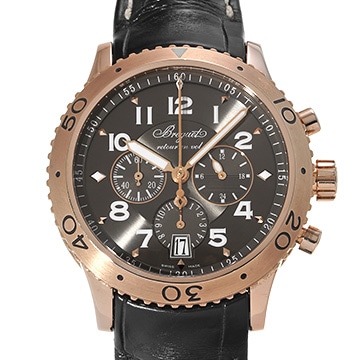 ブレゲ トランスアトランティック タイプXXI 3810BR/92/9ZU ブラウン メンズ 時計 【中古】【wristwatch】