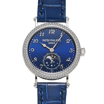 パテック フィリップ コンプリケーション ムーンフェイズ 7121/200G-001 ブルー・ソレイユ レディース 時計 【中古】【wristwatch】