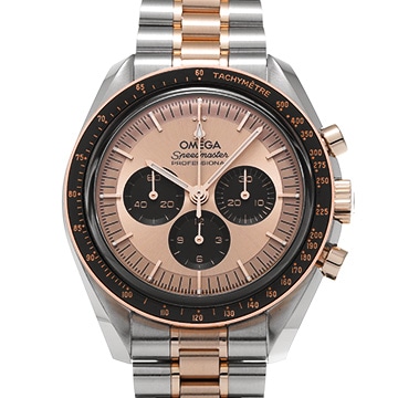 オメガ スピードマスター ムーンウォッチ プロフェッショナル 310.20.42.50.99.001 ピンク/ブラック メンズ 時計 【中古】【wristwatch】