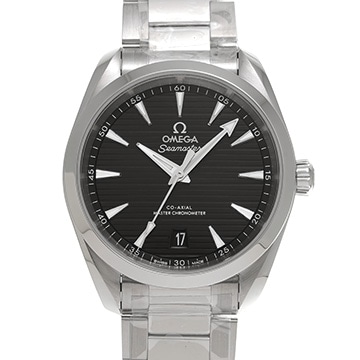 オメガ シーマスター アクアテラ コーアクシャル マスタークロノメーター 220.10.38.20.01.001 ブラック メンズ 時計 【中古】【wristwatch】