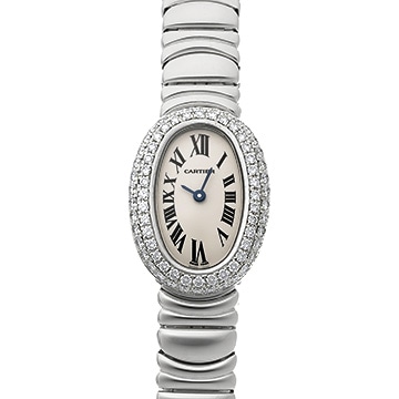 カルティエ ミニ ベニュワール WB5095L2 シルバー レディース 時計 【中古】【wristwatch】