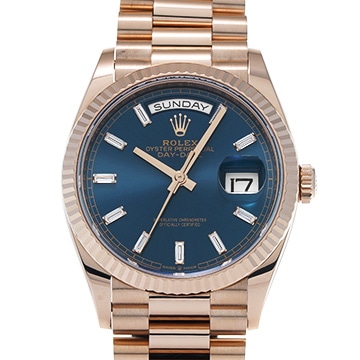 ロレックス デイデイト 36 128235A ブルーグリーン/ダイヤモンド メンズ 時計 【中古】【wristwatch】