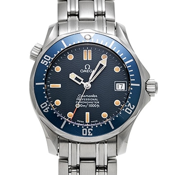 オメガ シーマスター 300 デイト 2551.80 ブルー メンズ 時計 【中古】【wristwatch】