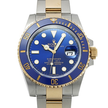 ロレックス サブマリーナ デイト 116613LB ブルー メンズ 時計 【中古】【wristwatch】