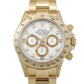 ロレックス コスモグラフ デイトナ 16528G ホワイト/ダイヤモンド メンズ 時計 【中古】【wristwatch】