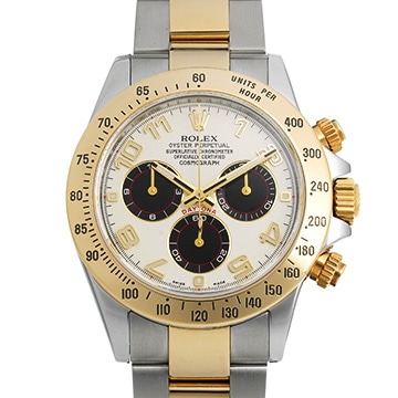ロレックス コスモグラフ デイトナ 116523 アイボリー/ブラック メンズ 時計 【中古】【wristwatch】