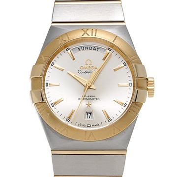 オメガ コンステレーション コーアクシャル デイデイト 123.20.38.22.02.002 シルバー メンズ 時計 【中古】【wristwatch】