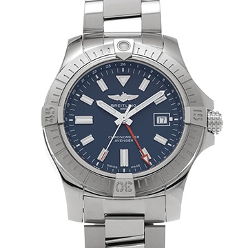 ブライトリング アベンジャー オートマチック GMT 45 A32395101C1A1 ブルー メンズ 時計 【中古】【wristwatch】