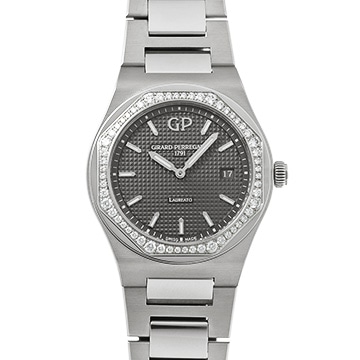 ジラール ペルゴ ロレアート 34ミリ ロイヤリティ 80189D11A231-11A グレー レディース 時計 【中古】【wristwatch】