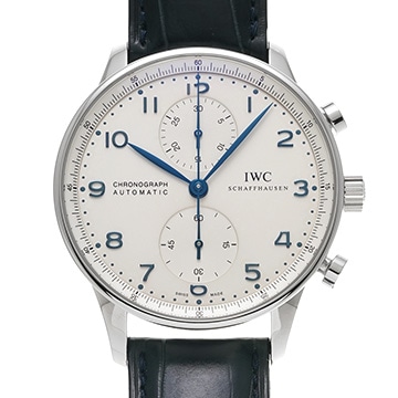 IWC ポルトギーゼ クロノグラフ IW371446 シルバー メンズ 時計 【中古】【wristwatch】