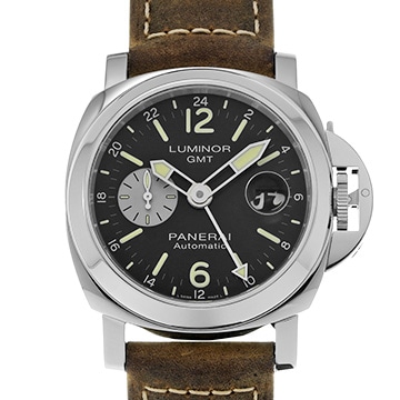 パネライ ルミノール GMT アッチャイオ PAM01088 ブラック メンズ 時計 【中古】【wristwatch】