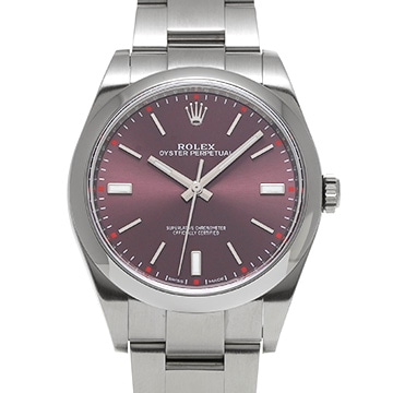 ロレックス オイスターパーペチュアル 39 114300 レッドグレープ メンズ 時計 【中古】【wristwatch】
