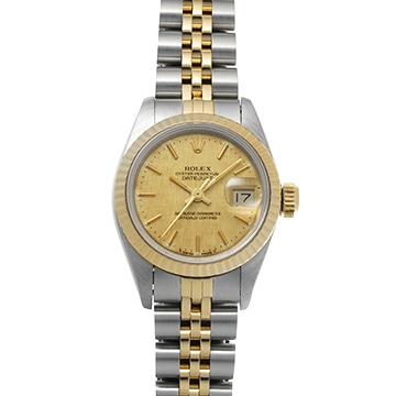 ロレックス デイトジャスト 69173 シャンパン レディース 時計 【中古】【wristwatch】