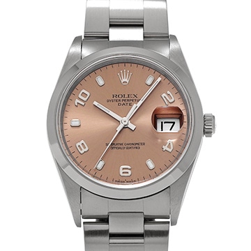 ロレックス オイスターパーペチュアル デイト 15200 ピンク メンズ 時計 【中古】【wristwatch】