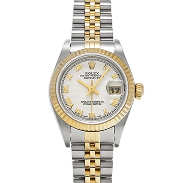 ロレックス デイトジャスト 79173 アイボリーピラミッド レディース 時計 【中古】【wristwatch】