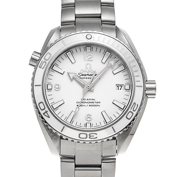 オメガ シーマスター プラネットオーシャン 600 コーアクシャル 232.30.42.21.04.001 ホワイト メンズ 時計 【中古】【wristwatch】