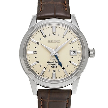 グランドセイコー オートマティック GMT SBGM003 アイボリー メンズ 時計 【中古】【wristwatch】