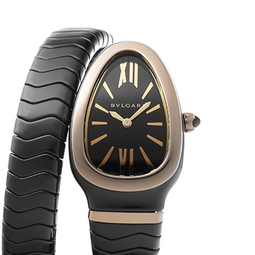 ブルガリ セルペンティ SPC35BG ブラック レディース 時計 【中古】【wristwatch】