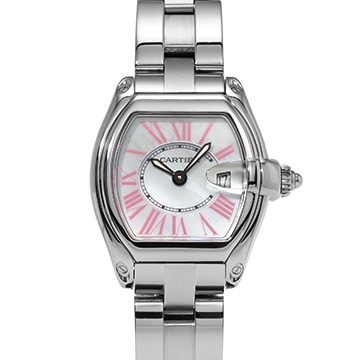 カルティエ ロードスター SM W6206006 ホワイトシェル レディース 時計 【中古】【wristwatch】