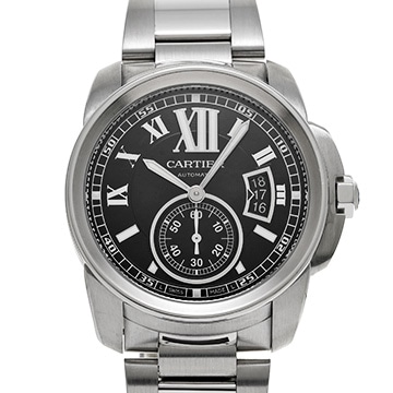 カルティエ カリブル ドゥ カルティエ W7100016 ブラック メンズ 時計 【中古】【wristwatch】