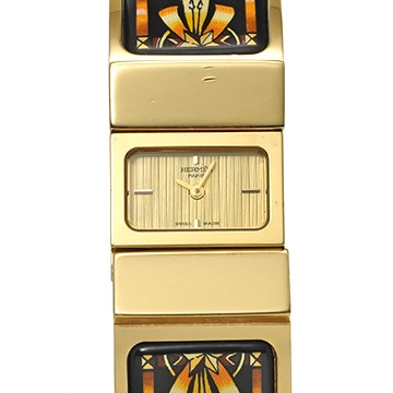 エルメス ロケ LO1.201 シャンパン レディース 時計 【中古】【wristwatch】