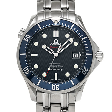 オメガ シーマスター ダイバー300 コーアクシャル 2220.80 ブルー メンズ 時計 【中古】【wristwatch】