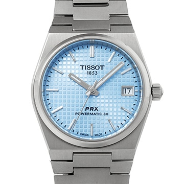 ティソ PRX パワーマティック 80 T137.207.11.351.00 アイスブルー メンズ 時計 【中古】【wristwatch】