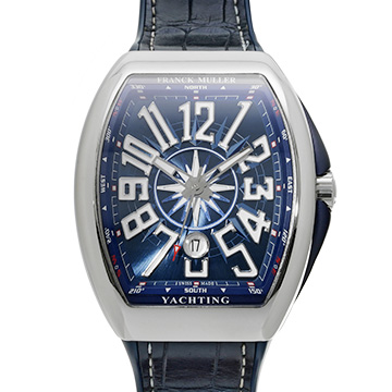 フランクミュラー ヴァンガード V45SCDT ブルー メンズ 時計 【中古】【wristwatch】