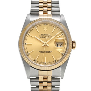 ロレックス デイトジャスト 16233 シャンパン メンズ 時計 【中古】【wristwatch】