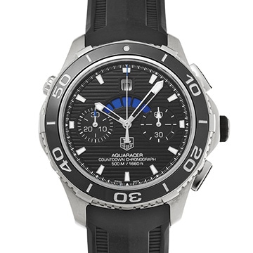 タグ ホイヤー アクアレーサー キャリバー16 クロノグラフ CAK211A.FT8019 ブラック メンズ 時計 【中古】【wristwatch】