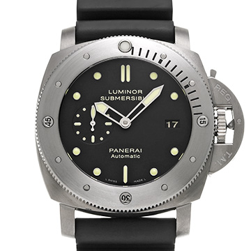 パネライ ルミノール サブマーシブル 1950 3デイズ オートマティック チタニオ PAM00305 ブラック メンズ 時計 【中古】【wristwatch】