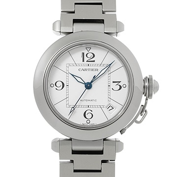 カルティエ パシャC W31074M7 ホワイト ユニセックス 時計 【中古】【wristwatch】