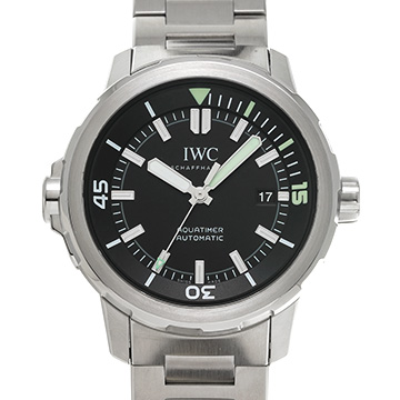IWC アクアタイマー オートマティック IW329002 ブラック メンズ 時計 【中古】【wristwatch】