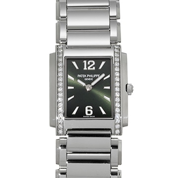 パテック フィリップ トゥエンティ-4 4910/1200A-011 オリーブグリーン・ソレイユ レディース 時計 【中古】【wristwatch】