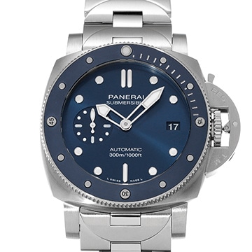 パネライ サブマーシブル ブルーノッテ PAM02068 ブルー メンズ 時計 【中古】【wristwatch】
