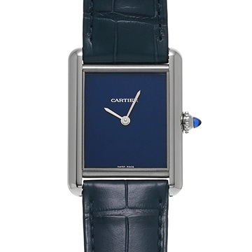 カルティエ タンク マスト LM WSTA0055 ブルーラッカー メンズ 時計 【中古】【wristwatch】
