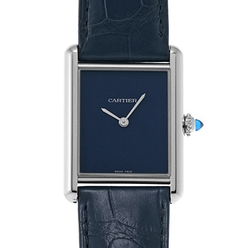 カルティエ タンク マスト LM WSTA0055 ブルーラッカー メンズ 時計 【中古】【wristwatch】