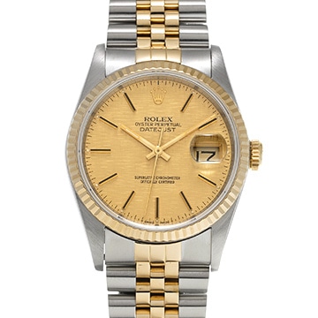 ロレックス デイトジャスト 16233 シャンパン メンズ 時計 【中古】【wristwatch】