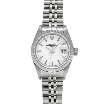ロレックス オイスターパーペチュアル デイト 69240 ホワイト レディース 時計 【中古】【wristwatch】
