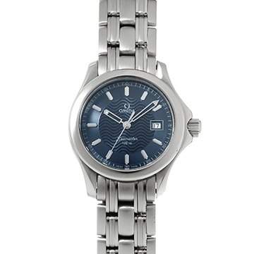 オメガ シーマスター 120 クォーツ 2571.81 ブルー レディース 時計 【中古】【wristwatch】