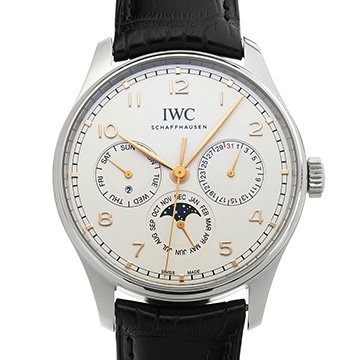IWC ポルトギーゼ パーペチュアルカレンダー 42 IW344203 シルバー メンズ 時計 【中古】【wristwatch】
