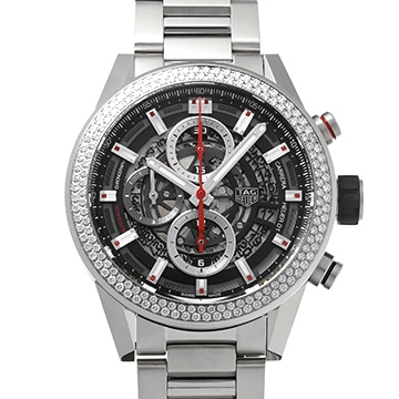 タグ ホイヤー カレラ キャリバーホイヤー01 クロノグラフ CAR201P.BA0766 スケルトン メンズ 時計 【中古】【wristwatch】