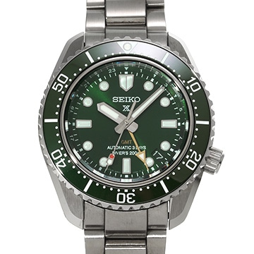 セイコー プロスペックス ダイバースキューバ 1968 メカニカルダイバーズ 現代デザイン GMT SBEJ009 グリーン メンズ 時計 【中古】【wristwatch】