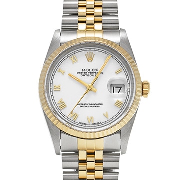 ロレックス デイトジャスト 16233 ホワイト メンズ 時計 【中古】【wristwatch】