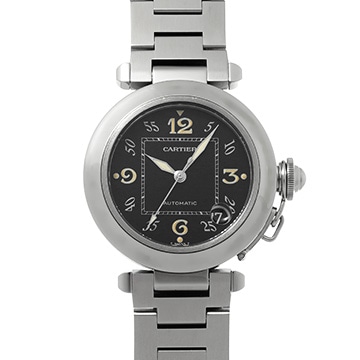 カルティエ パシャC W31043M7 ブラック ユニセックス 時計 【中古】【wristwatch】